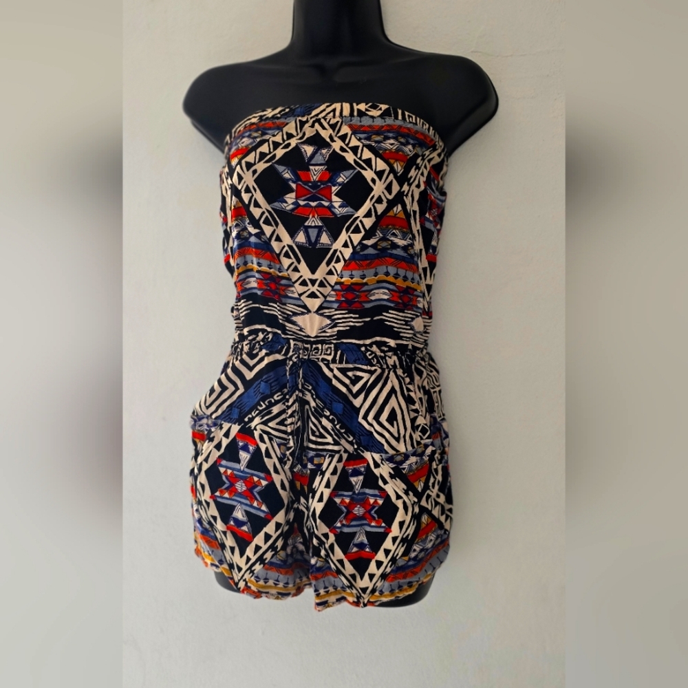 Elasticized Tube Top Romper